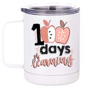 100 Days Of Learning Back To School 12 oz Stainless Steel Tumbler Cup