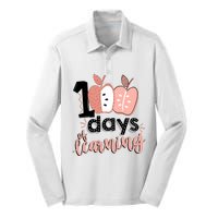 100 Days Of Learning Back To School Silk Touch Performance Long Sleeve Polo