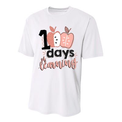 100 Days Of Learning Back To School Performance Sprint T-Shirt