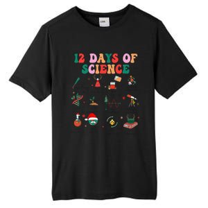 12 Days Of Science Scientist Teacher Christmas Science Xmas Tall Fusion ChromaSoft Performance T-Shirt