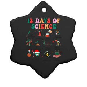 12 Days Of Science Scientist Teacher Christmas Science Xmas Ceramic Star Ornament