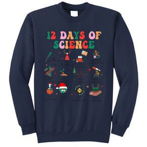 12 Days Of Science Scientist Teacher Christmas Science Xmas Sweatshirt