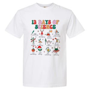 12 Days Of Science Scientist Teacher Christmas Science Xmas Garment-Dyed Heavyweight T-Shirt