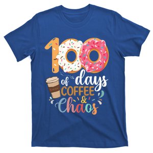 100 Days Of Coffee And Chaos Teacher 100th Day School Gift T-Shirt