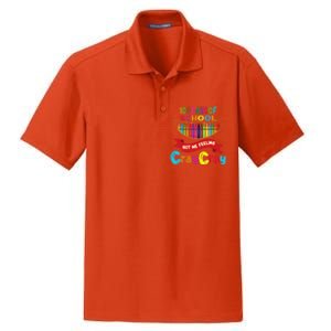 100 Days Of School Got Me Feeling Cray Cray Dry Zone Grid Polo