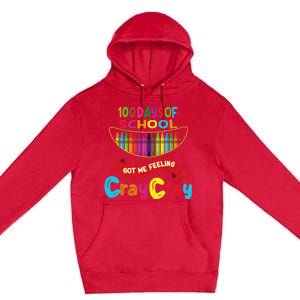 100 Days Of School Got Me Feeling Cray Cray Premium Pullover Hoodie