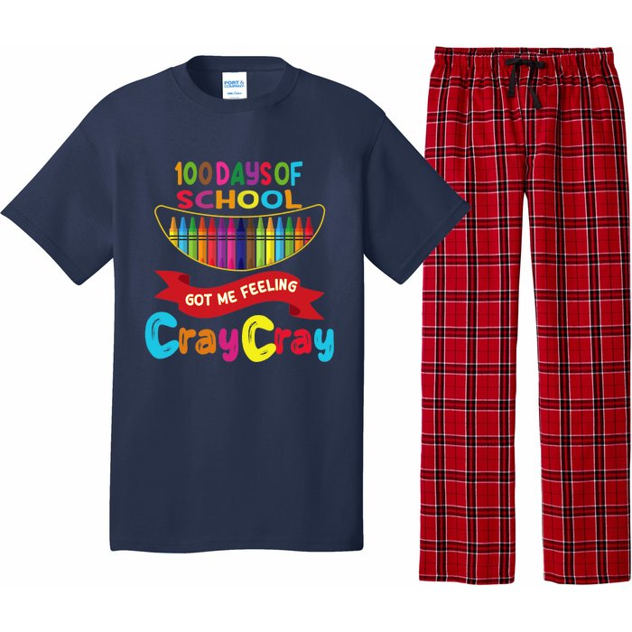 100 Days Of School Got Me Feeling Cray Cray Pajama Set