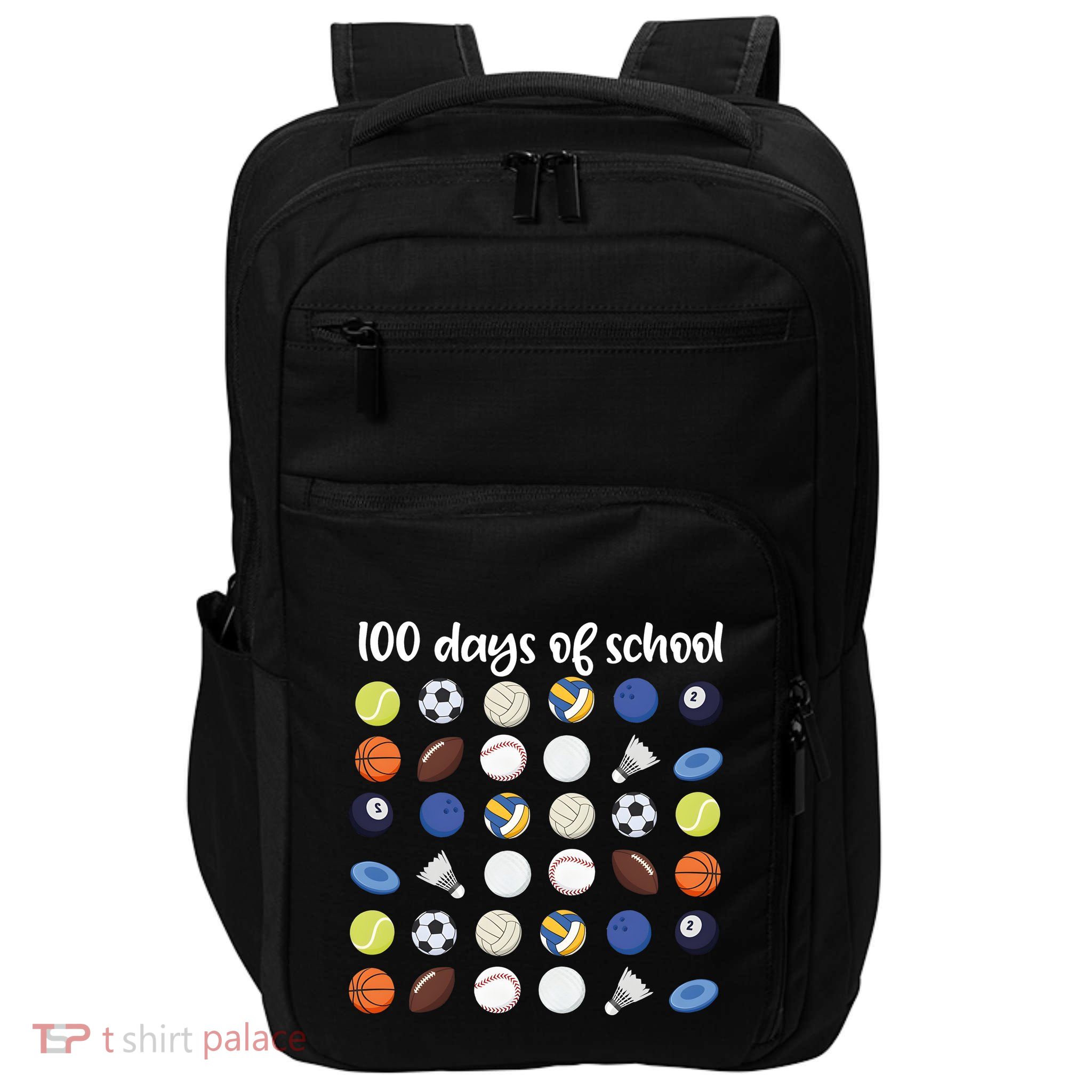 100th Days Of School Pe Teacher Impact Tech Backpack