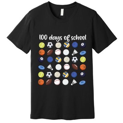 100th Days Of School Pe Teacher Premium T-Shirt