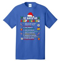 12 Days Of Dispatching Christmas Pajama Xmas Dispatcher  Tall T-Shirt