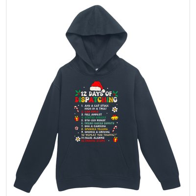 12 Days Of Dispatching Christmas Pajama Xmas Dispatcher  Urban Pullover Hoodie