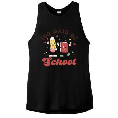 100 Days Of School 100th Day Of School Ladies PosiCharge Tri-Blend Wicking Tank