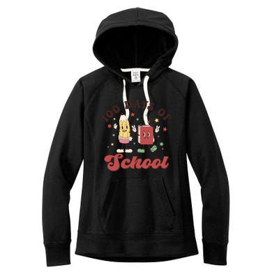 100 Days Of School 100th Day Of School Women's Fleece Hoodie