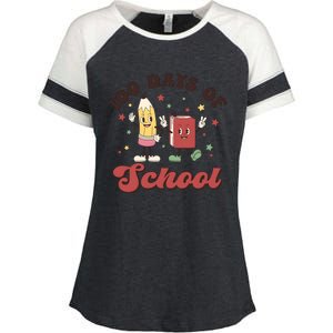 100 Days Of School 100th Day Of School Enza Ladies Jersey Colorblock Tee