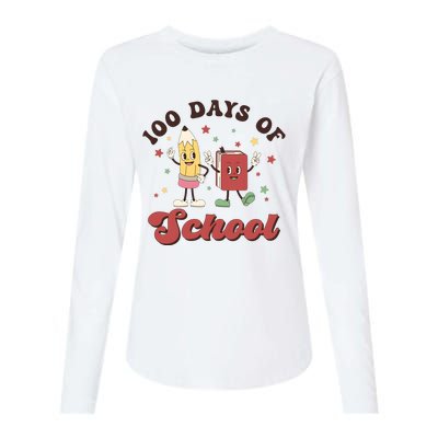 100 Days Of School 100th Day Of School Womens Cotton Relaxed Long Sleeve T-Shirt