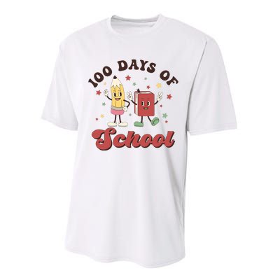 100 Days Of School 100th Day Of School Performance Sprint T-Shirt