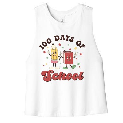 100 Days Of School 100th Day Of School Women's Racerback Cropped Tank