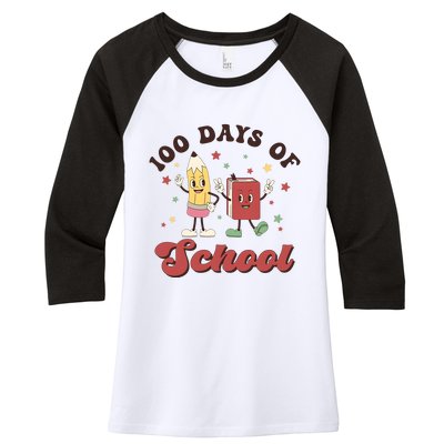 100 Days Of School 100th Day Of School Women's Tri-Blend 3/4-Sleeve Raglan Shirt