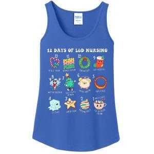 12 Days Of L&D Unit Nursing Labor & Delivery Nurse Christmas Ladies Essential Tank