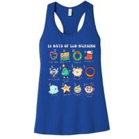 12 Days Of L&D Unit Nursing Labor & Delivery Nurse Christmas Women's Racerback Tank