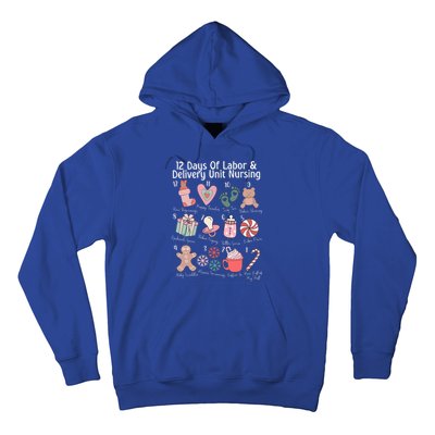 12 Days Of Labor and Delivery Unit Nursing Nurse Christmas  Hoodie