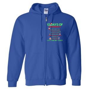 12 Days Of Pharmacy Christmas Pharmacy Tech Christmas Gift Full Zip Hoodie