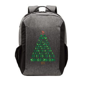 12 Days Of Christmas Tree Classic Holiday Christmas Carol Vector Backpack