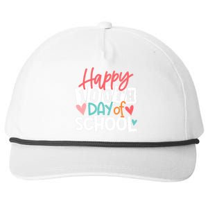 100th Day Of School Teachers Wo Happy 100 Days Snapback Five-Panel Rope Hat