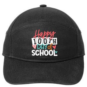 100th Day Of School Teachers Wo Happy 100 Days 7-Panel Snapback Hat