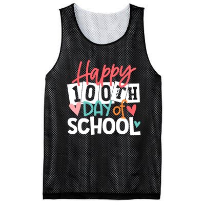 100th Day Of School Teachers Wo Happy 100 Days Mesh Reversible Basketball Jersey Tank