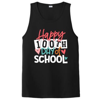 100th Day Of School Teachers Wo Happy 100 Days PosiCharge Competitor Tank