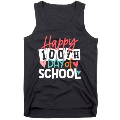 100th Day Of School Teachers Wo Happy 100 Days Tank Top