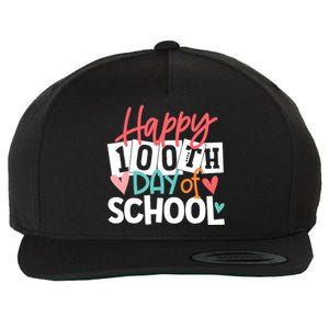 100th Day Of School Teachers Wo Happy 100 Days Wool Snapback Cap