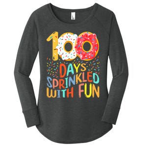 100 Days Of School Kindergarten 100th Day Of Women's Perfect Tri Tunic Long Sleeve Shirt