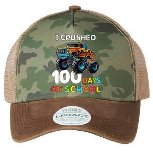 100 Days Of School Monster Truck 100th Day Of School Legacy Tie Dye Trucker Hat