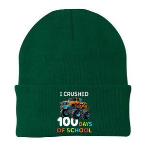 100 Days Of School Monster Truck 100th Day Of School Knit Cap Winter Beanie