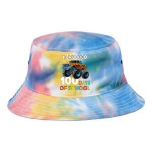 100 Days Of School Monster Truck 100th Day Of School Tie Dye Newport Bucket Hat