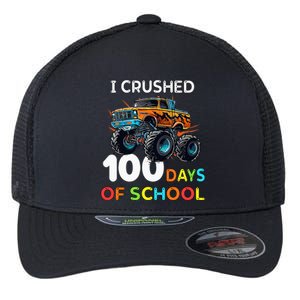 100 Days Of School Monster Truck 100th Day Of School Flexfit Unipanel Trucker Cap