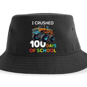 100 Days Of School Monster Truck 100th Day Of School Sustainable Bucket Hat