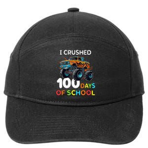 100 Days Of School Monster Truck 100th Day Of School 7-Panel Snapback Hat