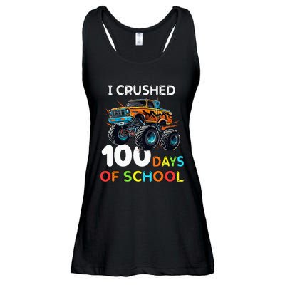 100 Days Of School Monster Truck 100th Day Of School Ladies Essential Flowy Tank