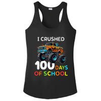 100 Days Of School Monster Truck 100th Day Of School Ladies PosiCharge Competitor Racerback Tank