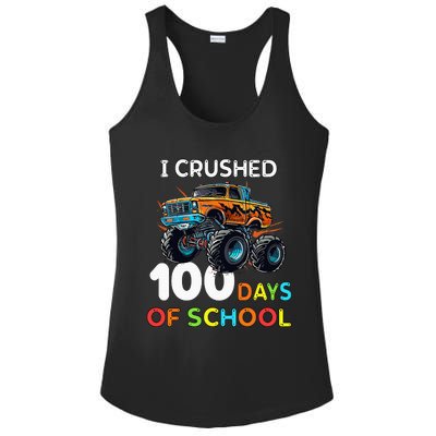 100 Days Of School Monster Truck 100th Day Of School Ladies PosiCharge Competitor Racerback Tank