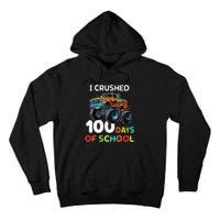 100 Days Of School Monster Truck 100th Day Of School Tall Hoodie