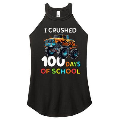 100 Days Of School Monster Truck 100th Day Of School Women's Perfect Tri Rocker Tank