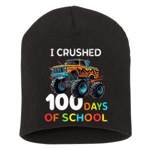 100 Days Of School Monster Truck 100th Day Of School Short Acrylic Beanie