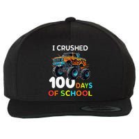 100 Days Of School Monster Truck 100th Day Of School Wool Snapback Cap