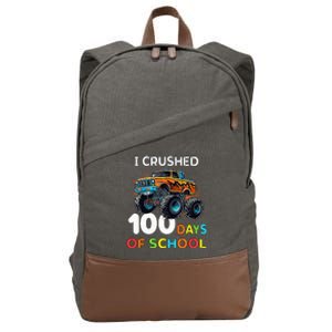 100 Days Of School Monster Truck 100th Day Of School Cotton Canvas Backpack