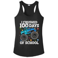 100 Days Of School Monster Truck 100th Day Of School Boy Ladies PosiCharge Competitor Racerback Tank