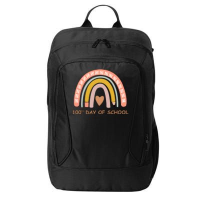 100th Day Of School Rainbow Teacher City Backpack